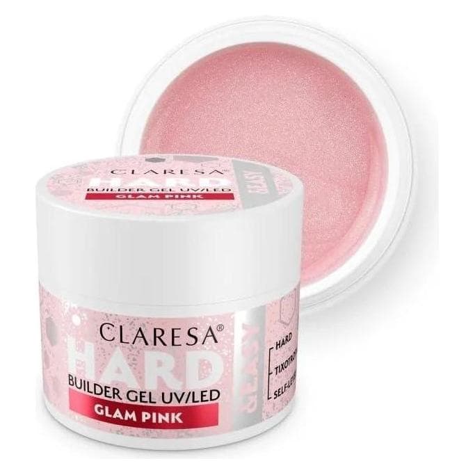 Claresa, Vernis à ongles, Hard & Easy Building Gel Glam Pink 12g (Glam Pink)