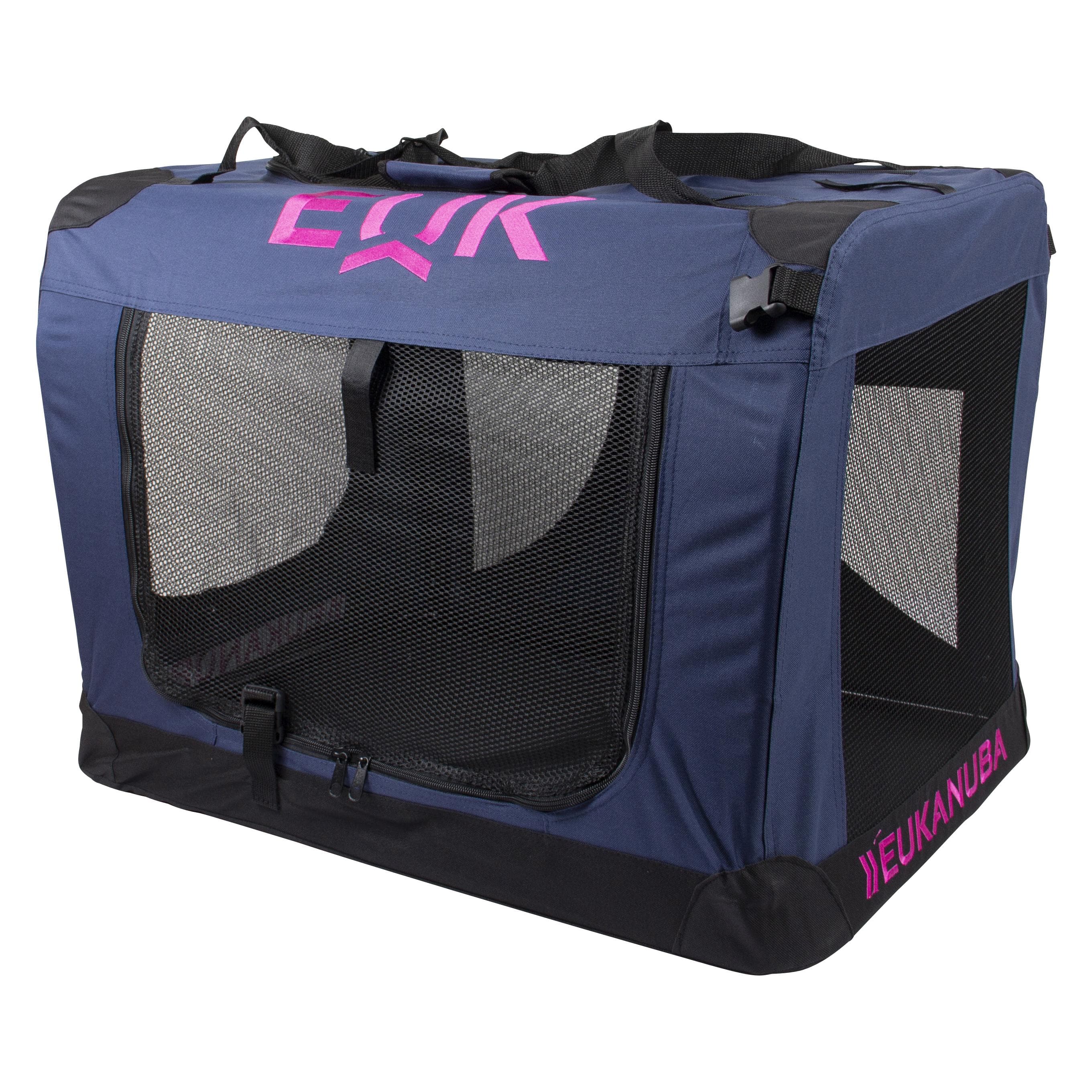 Eukanuba Pet Soft Crate, 91,4x63,5x63,5 cm, bl/sort XXL (Chien), Transport d'animaux