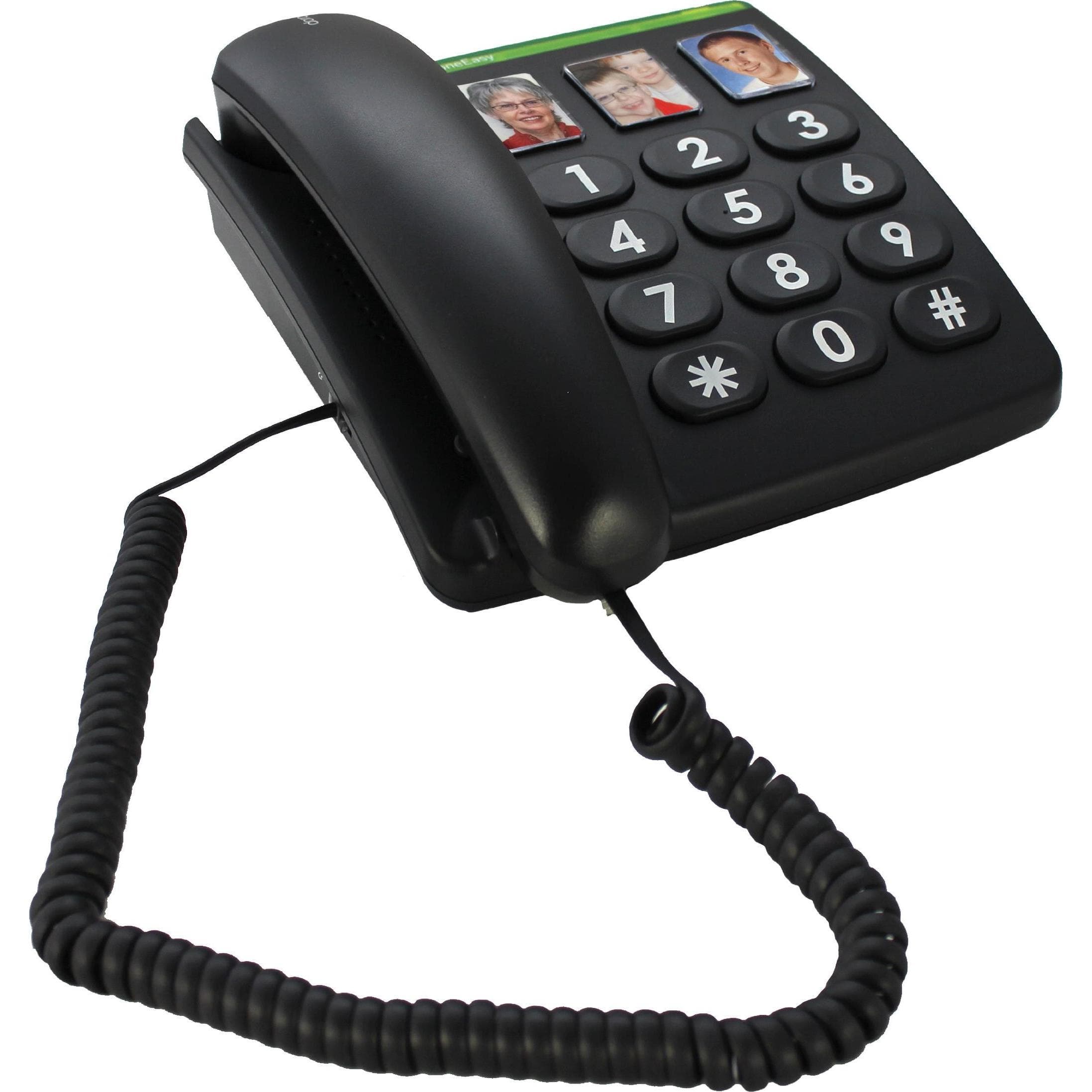 Doro PhoneEasy 331ph, Téléphone, Noir