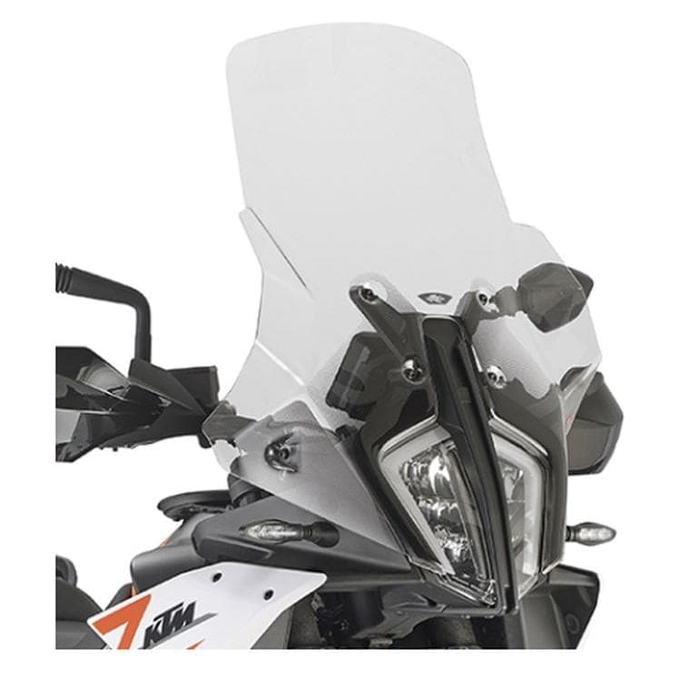 Kappa, Moto : accessoires, PARE-BRISE KTM 790 / 890 ADVENTURE '23-'25, 890 SMT '23-'25, 38,5 X 51 CM CLAIR