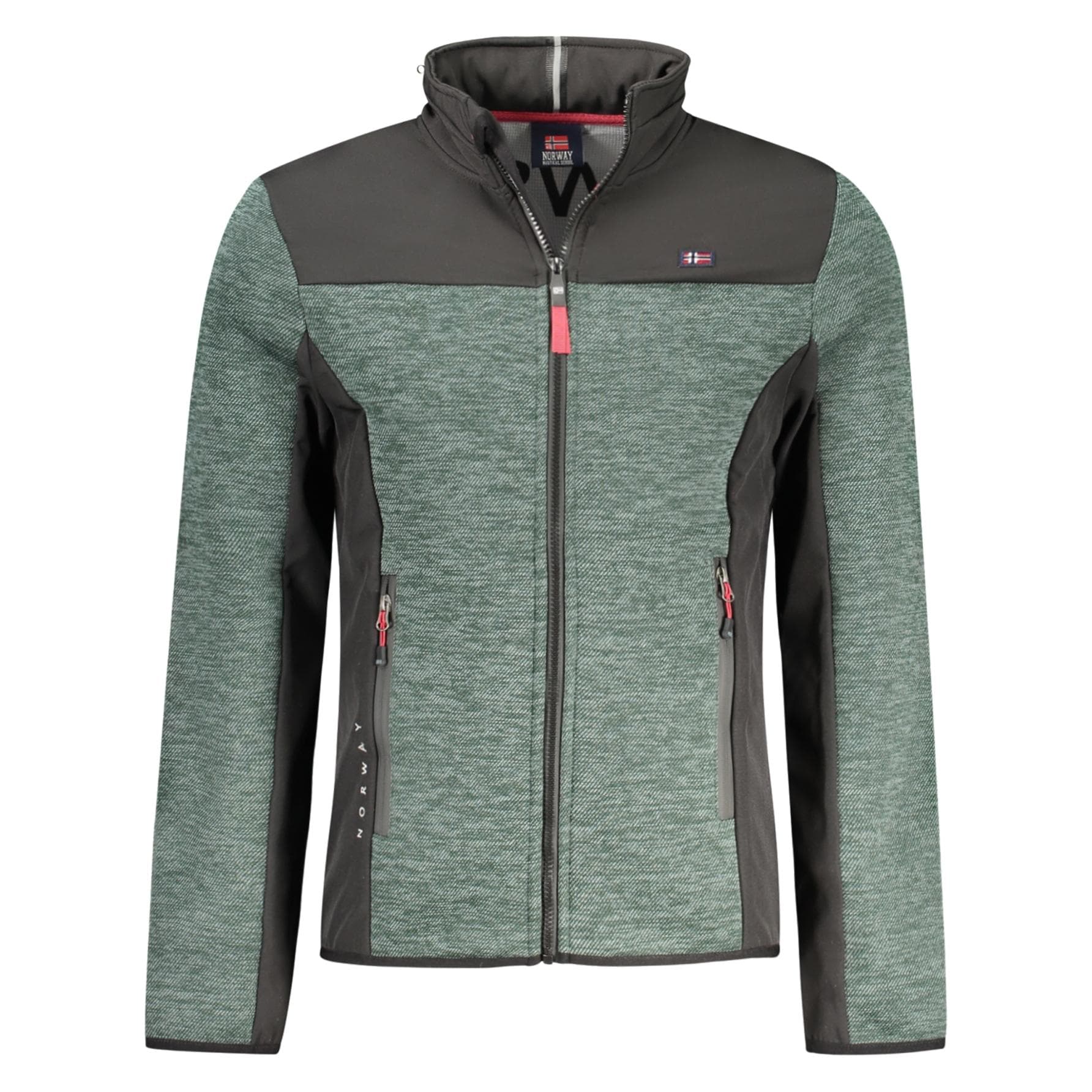 Norway 1963, Hommes, Manteaux, Verde Polyester Mens Jacket, Vert