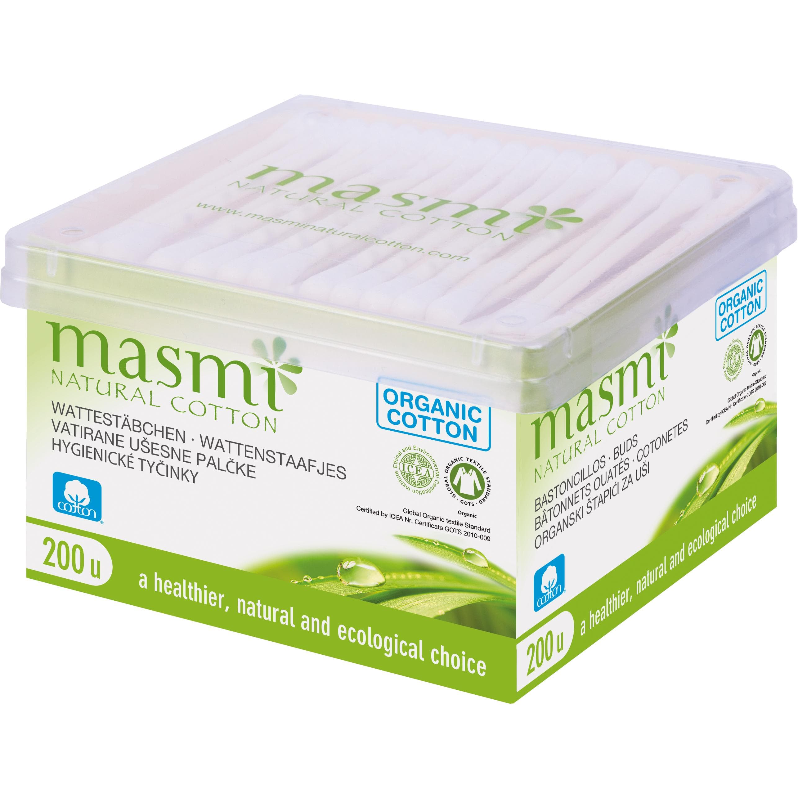 Masmi, Cotons-tiges, Bâtonnets cosmétiques bio