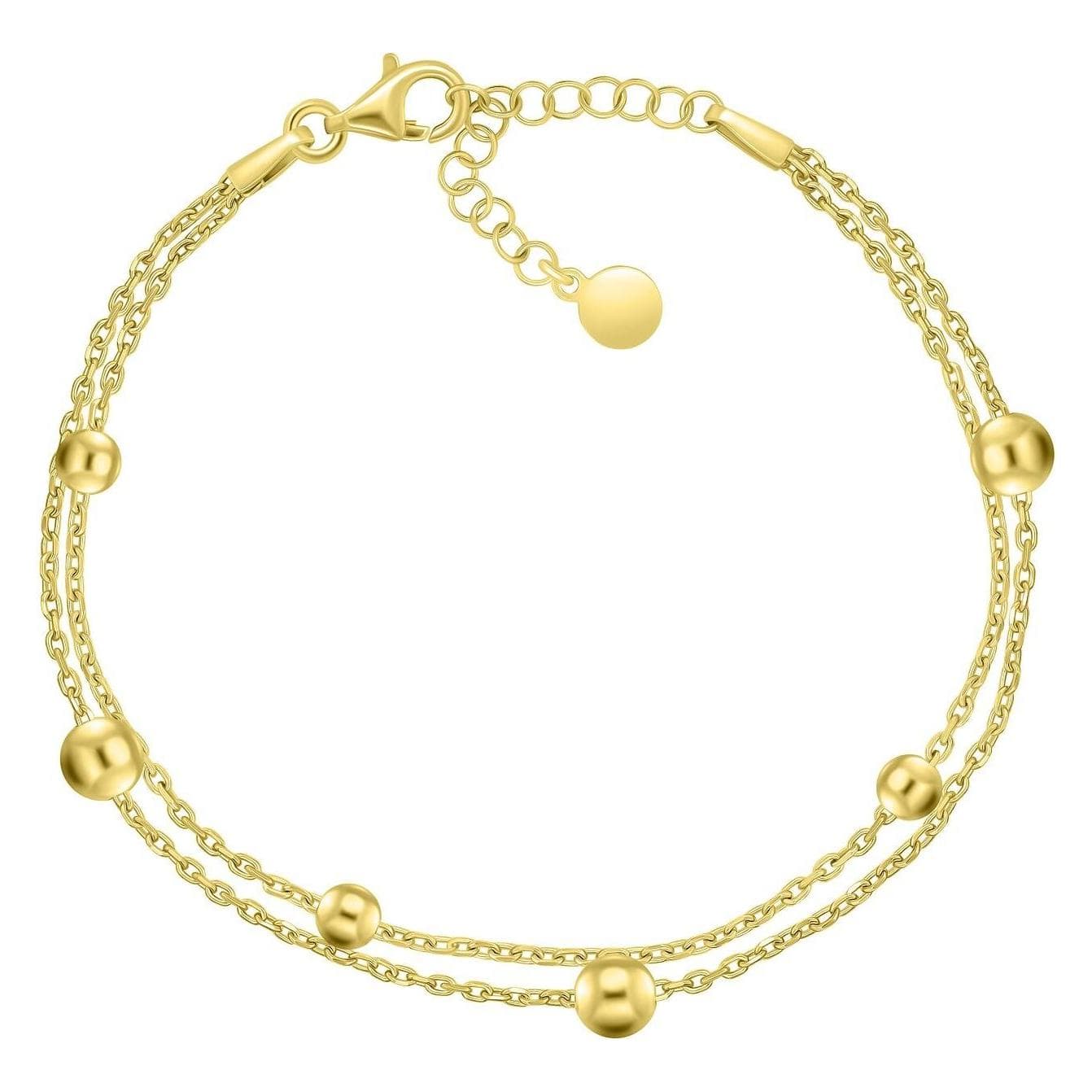 Brilio, Bracelet, Silver - Bracelet double en argent avec perles BRC103Y