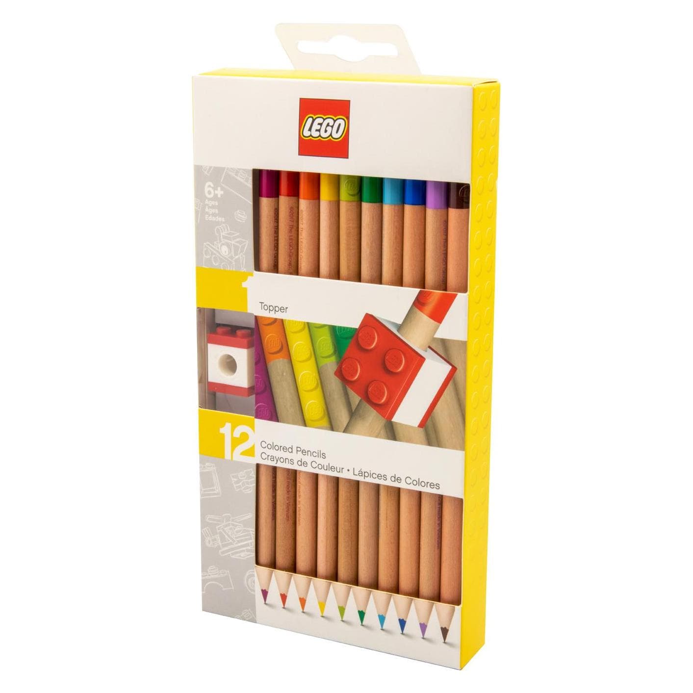 Euromic, Écriture + dessin, LEGO Stationery 12 Crayons de couleur (12x)