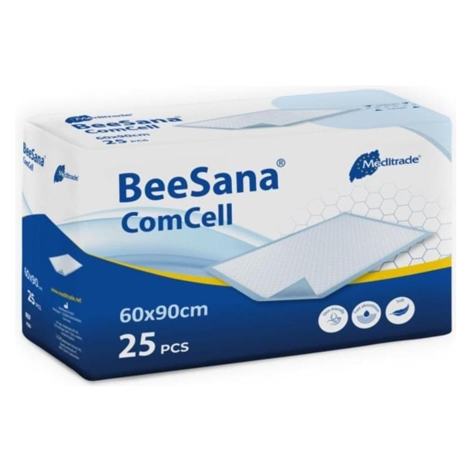 Meditrade, Produits pour l'incontinence, BeeSana ComCell Unterlage aus Zellulose Papier (25x)