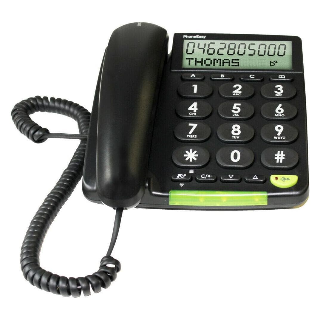 Doro PhoneEasy 312cs, Téléphone, Noir