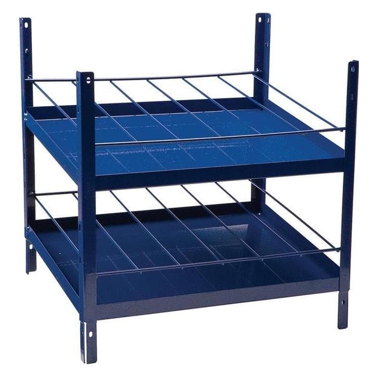 HP Autozubehör, Étagères : accessoires, Etagère LOGS 180 H520xL540xP390mm bleu RAL 5022 2x6 rangées convient pour les aérosols