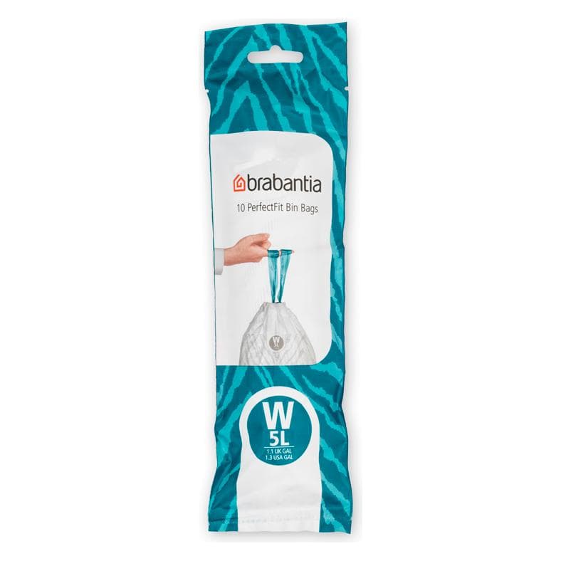 Brabantia Sacs PerfectFit, Sac-poubelle, Blanc