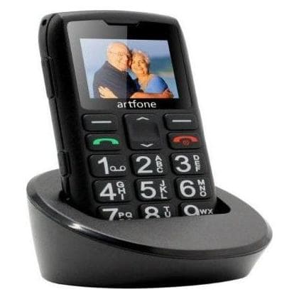 Artfone Senior phone F20 (LT, LV, EE, RU) (2.40"), Téléphone portable à touches, Noir