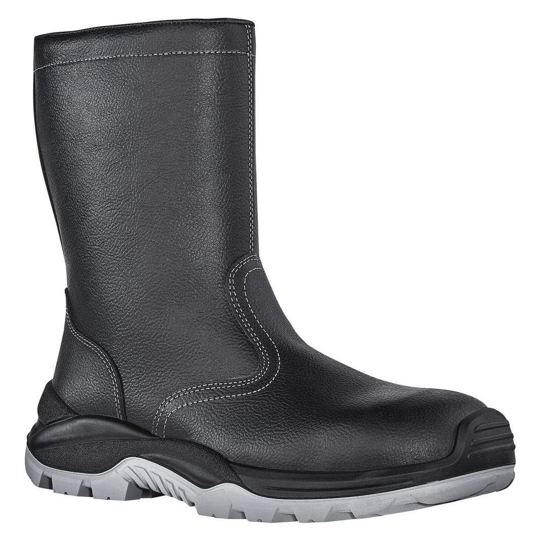 U-Power, Chaussures de travail, Bottes d'hiver de sécurité Siberian taille 46 noir S3 SRC CI EN ISO 20345 Cuir (S3, 46)