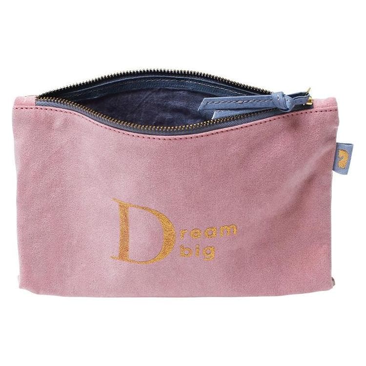 Rössler, Trousse, Federtasche Velvet Blush Dream big 220x150x20mm