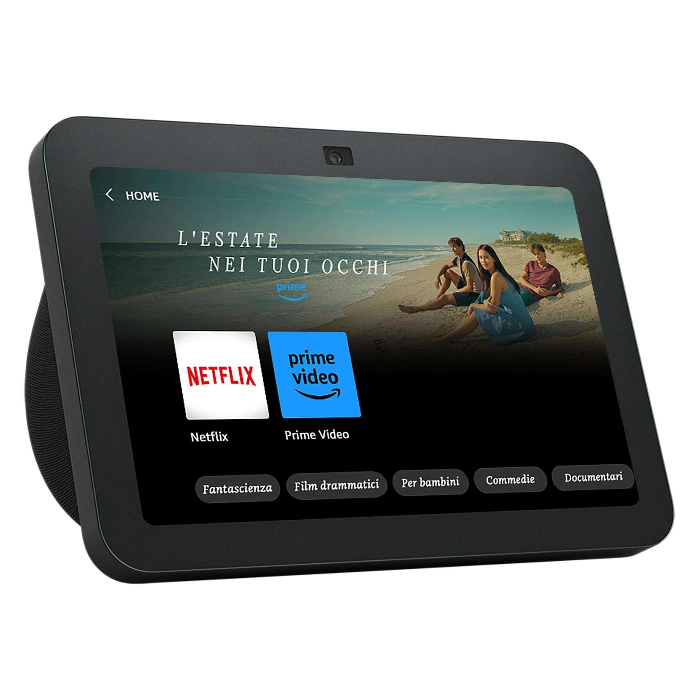 Amazon Echo Show 8 (3. Gen. 2023) (Amazon Alexa), Enceinte connectée, Noir, Gris