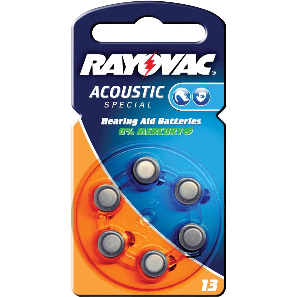 Rayovac Spécial Acoustique 13 (6 pcs, PR48, 290 mAh), Batteries + piles