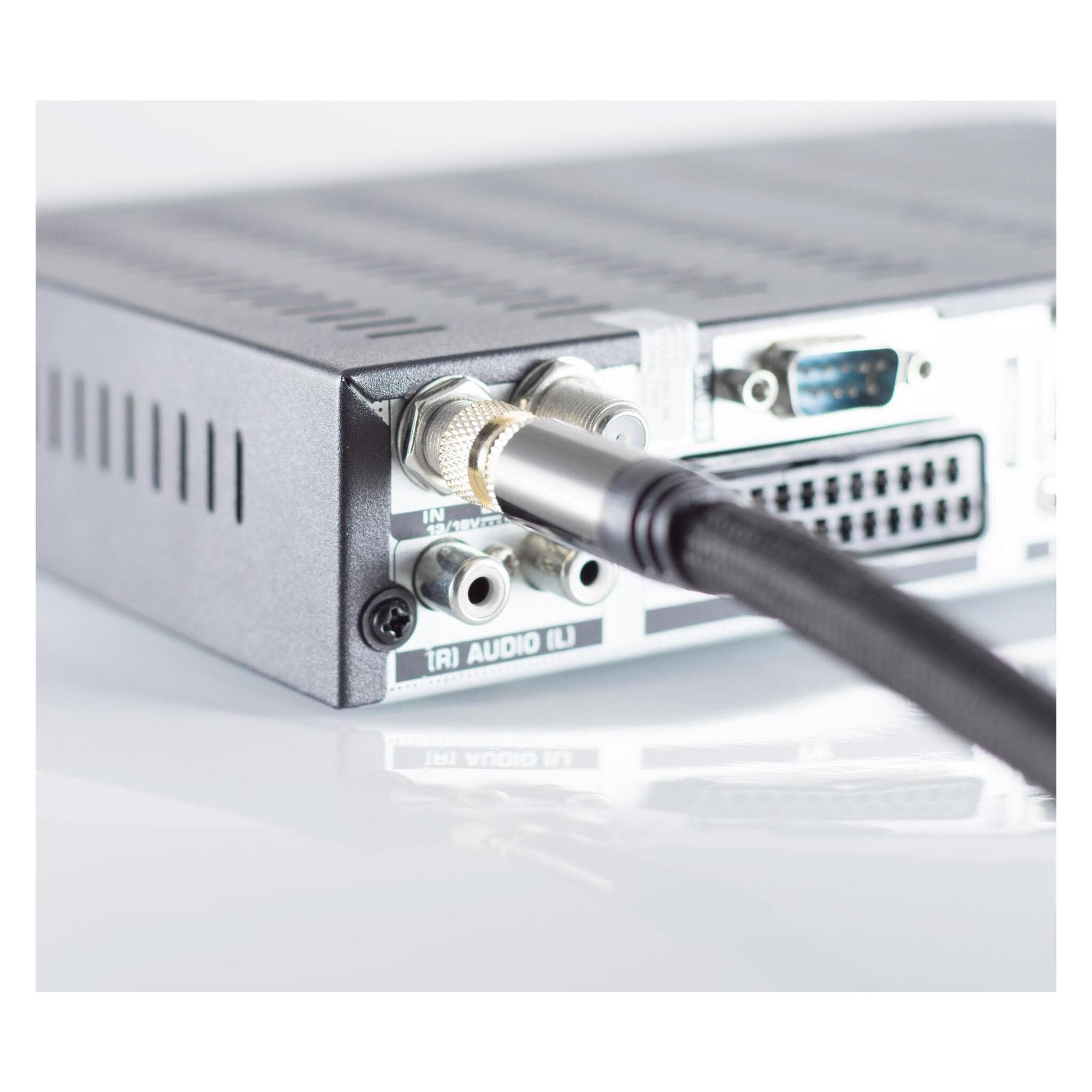 S-Conn Câble d'antenne/coaxial PRO Série II IEC 5m (Câble d'antenne), Câble d'antenne