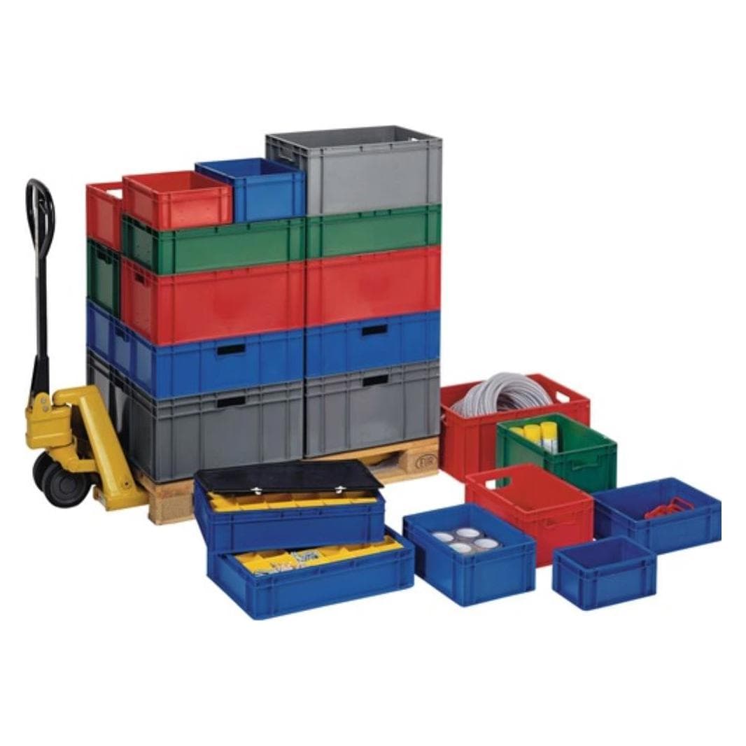 kaiserkraft, Réservoir de stockage, Bac gerbable format euro, parois et fond pleins