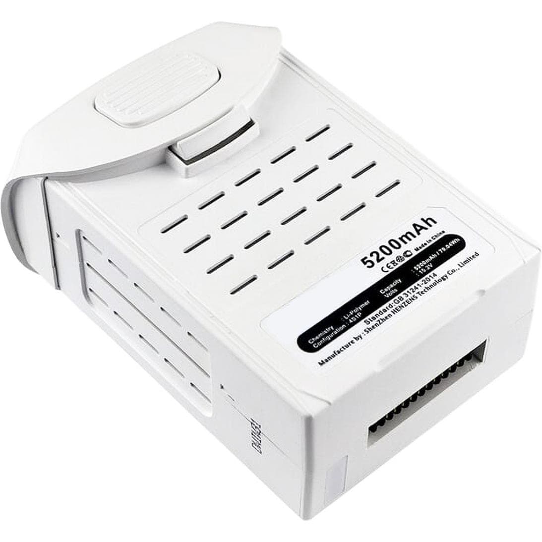 AGI Batterie compatible avec DJI Phantom 4/Phantom 4 Pro - Batterie - 5.200 mAh (5200 mAh), Batteries + piles