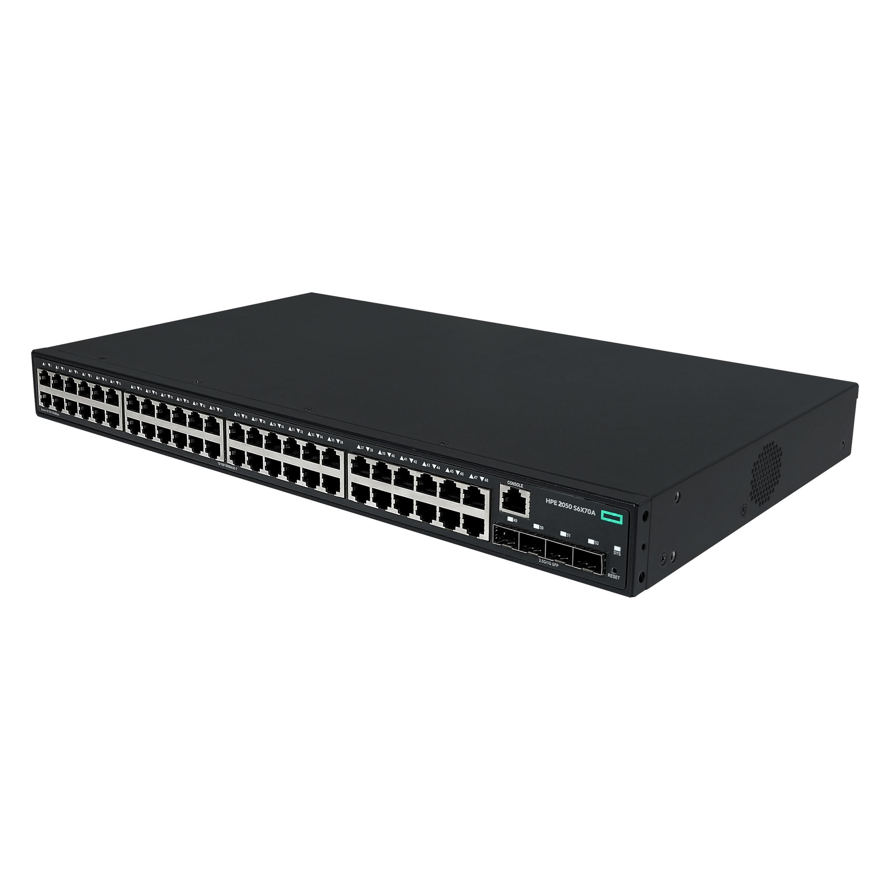 HPE Networking CW 2050 48p 10/100/1000BASE-T 4p SFP 1G/2.5G Switch EU en (48 ports), Switch réseau