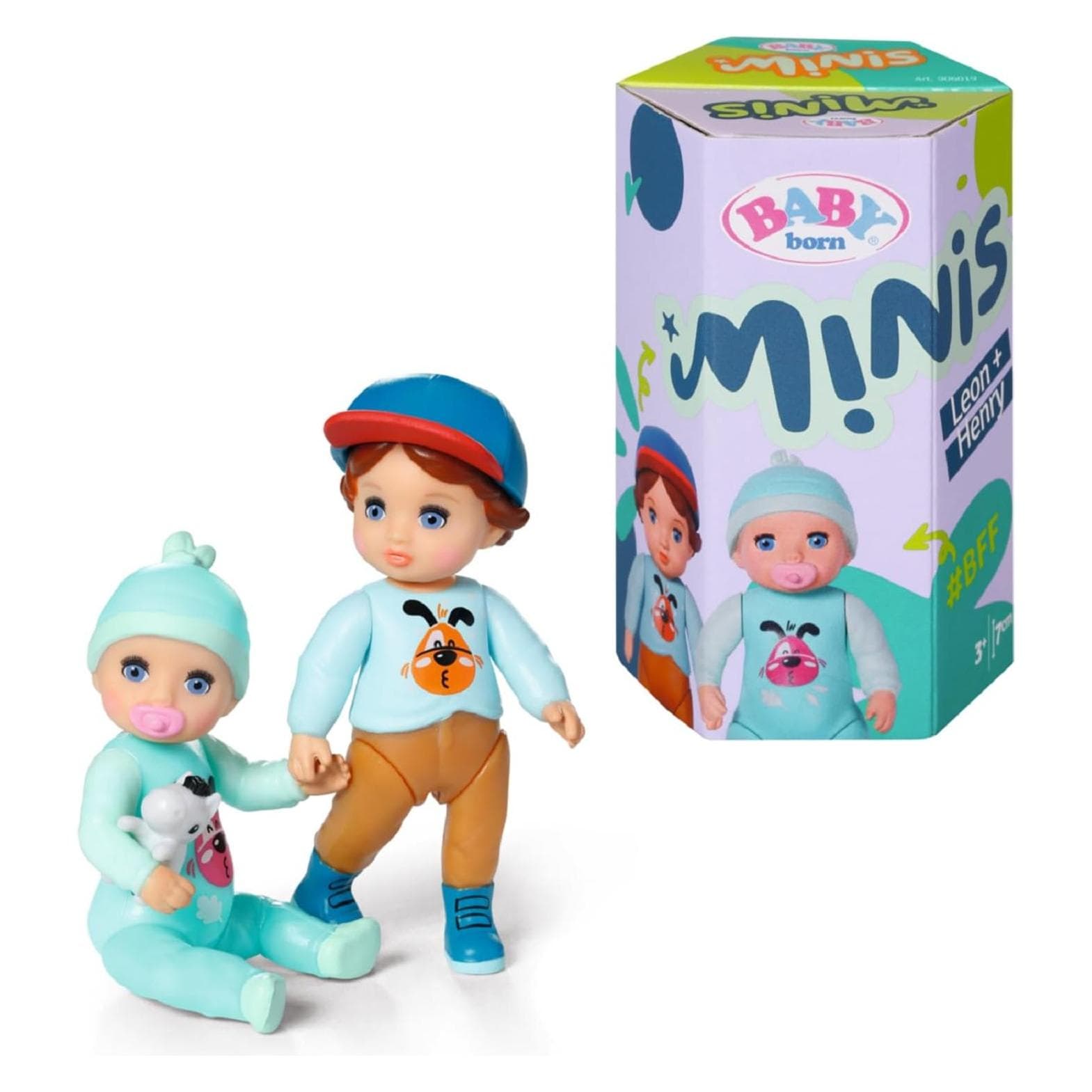 Zapf Creation BABY born? Minis Set 2 pièces Henry et Leon