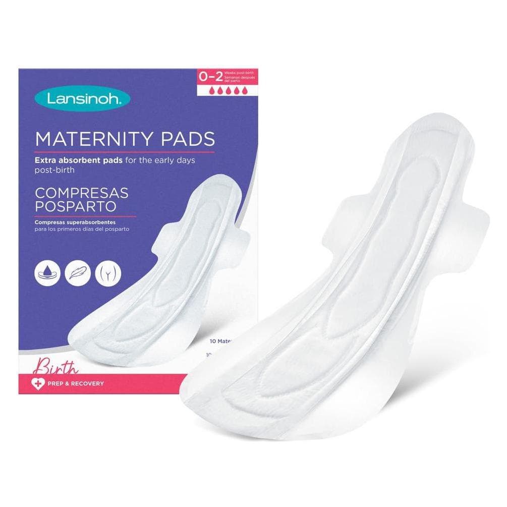 Lansinoh, Serviette, Maternity Pads After Birth Extra Absorbent with Wings 10 count (10x)