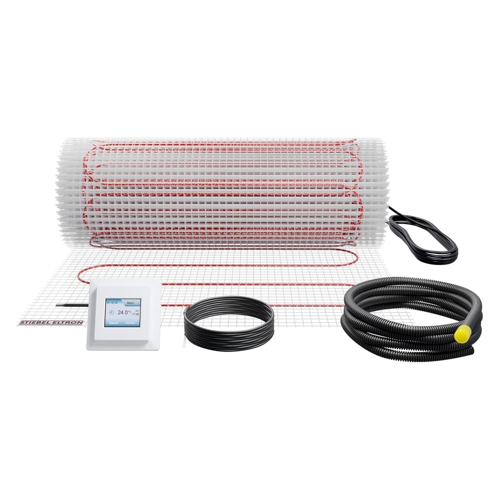 Stiebel Eltron, Chauffage au sol, Chauffage électrique par le sol pour grandes surfaces, kit complet 7 m², 100 W/m², FTM 100/7 Set