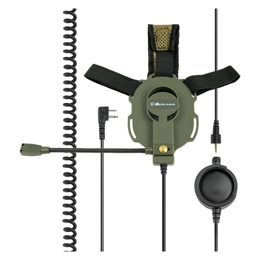 Midland Casque/équipement de conversation Bow M-T, Talkie walkie, Noir