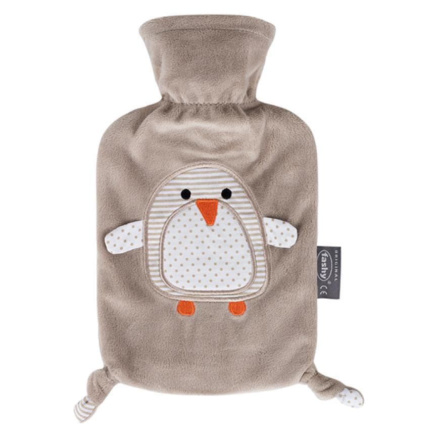 Fashy, Bouillotte, Bouteille chauffante pour enfants Penguin Pia (0.80 l, Bouillotte avec housse)