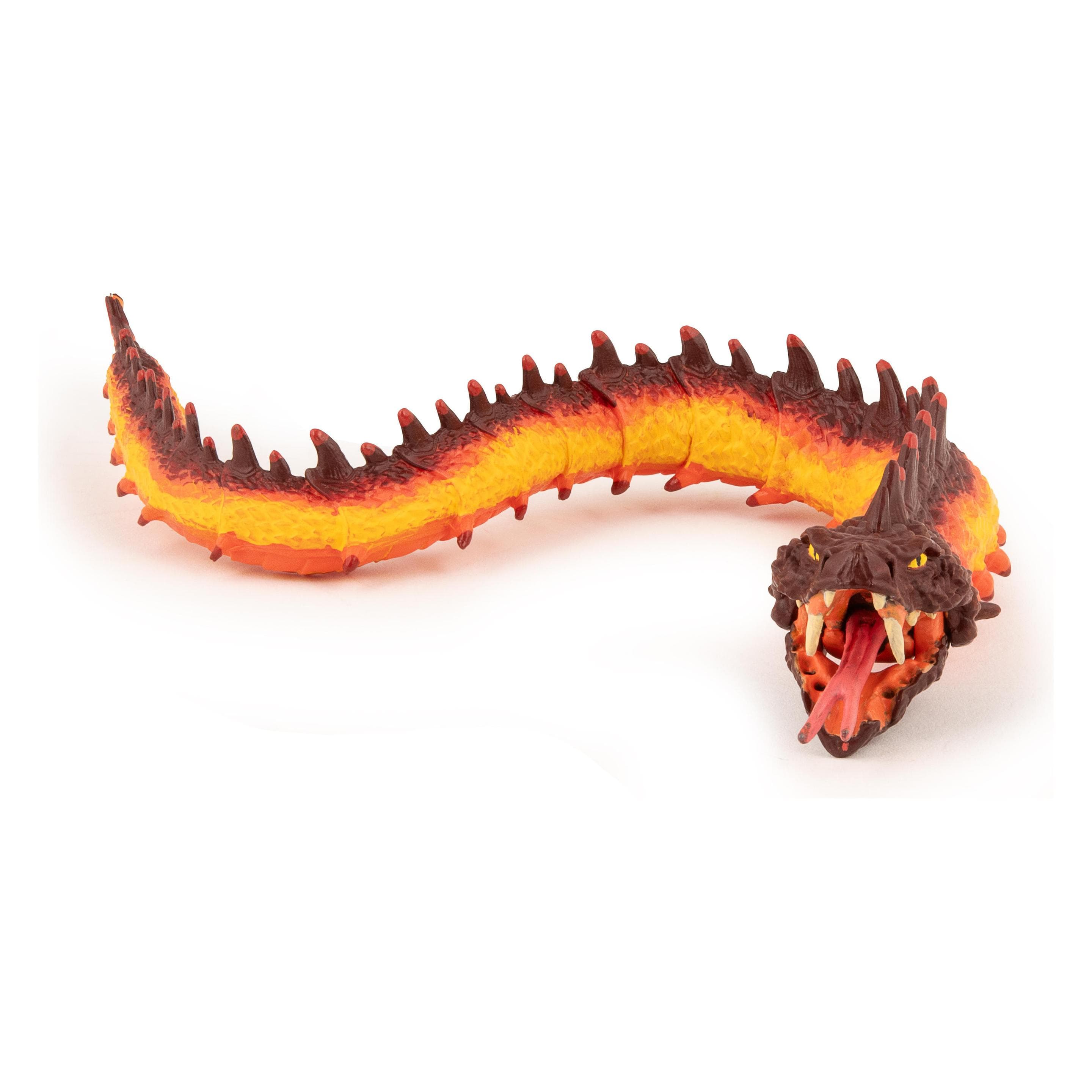 Magni Papo Spielfigur Feuerbasiliks braun/rot/gelb 2,5cm