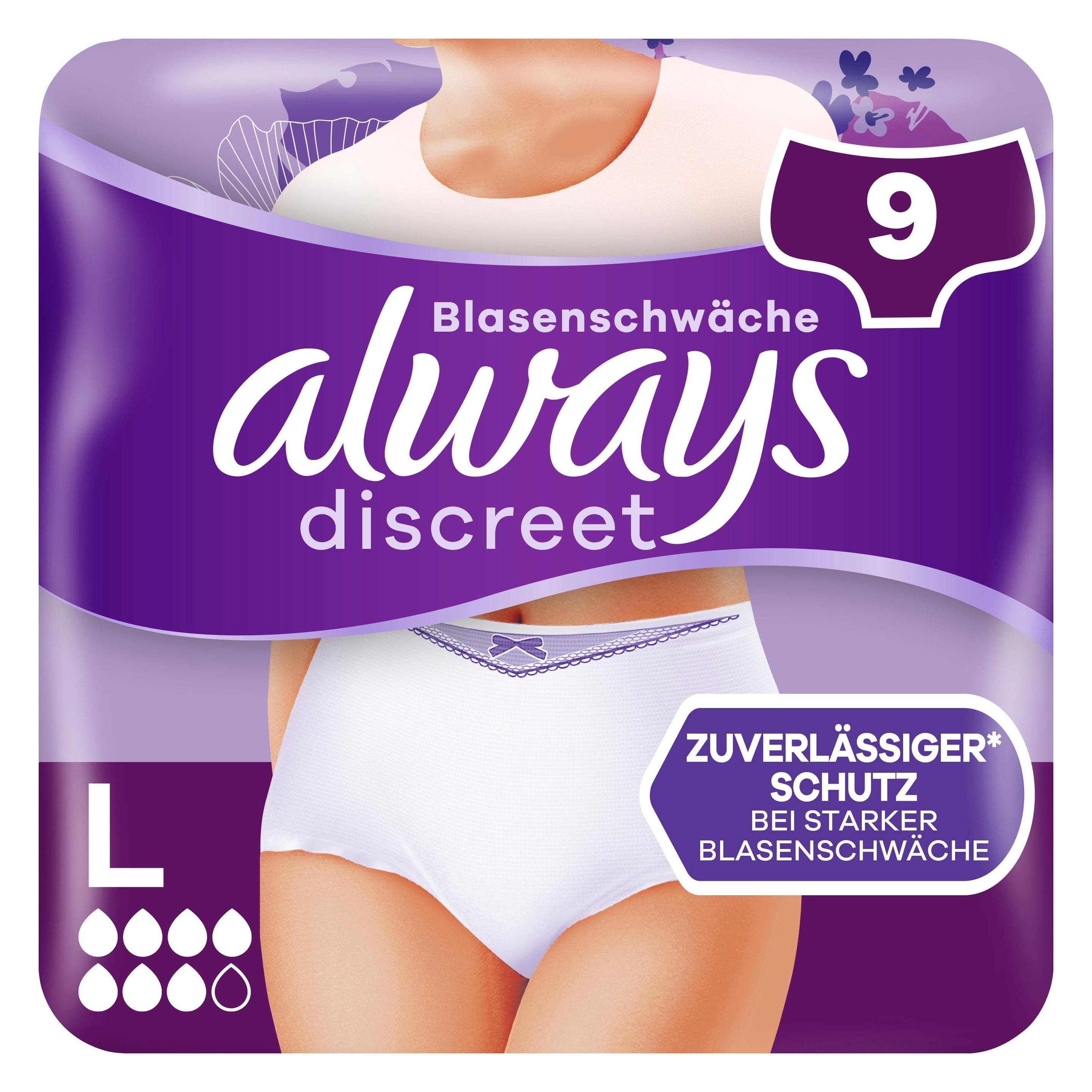 Always, Produits pour l'incontinence, Discreet (9x, Large)