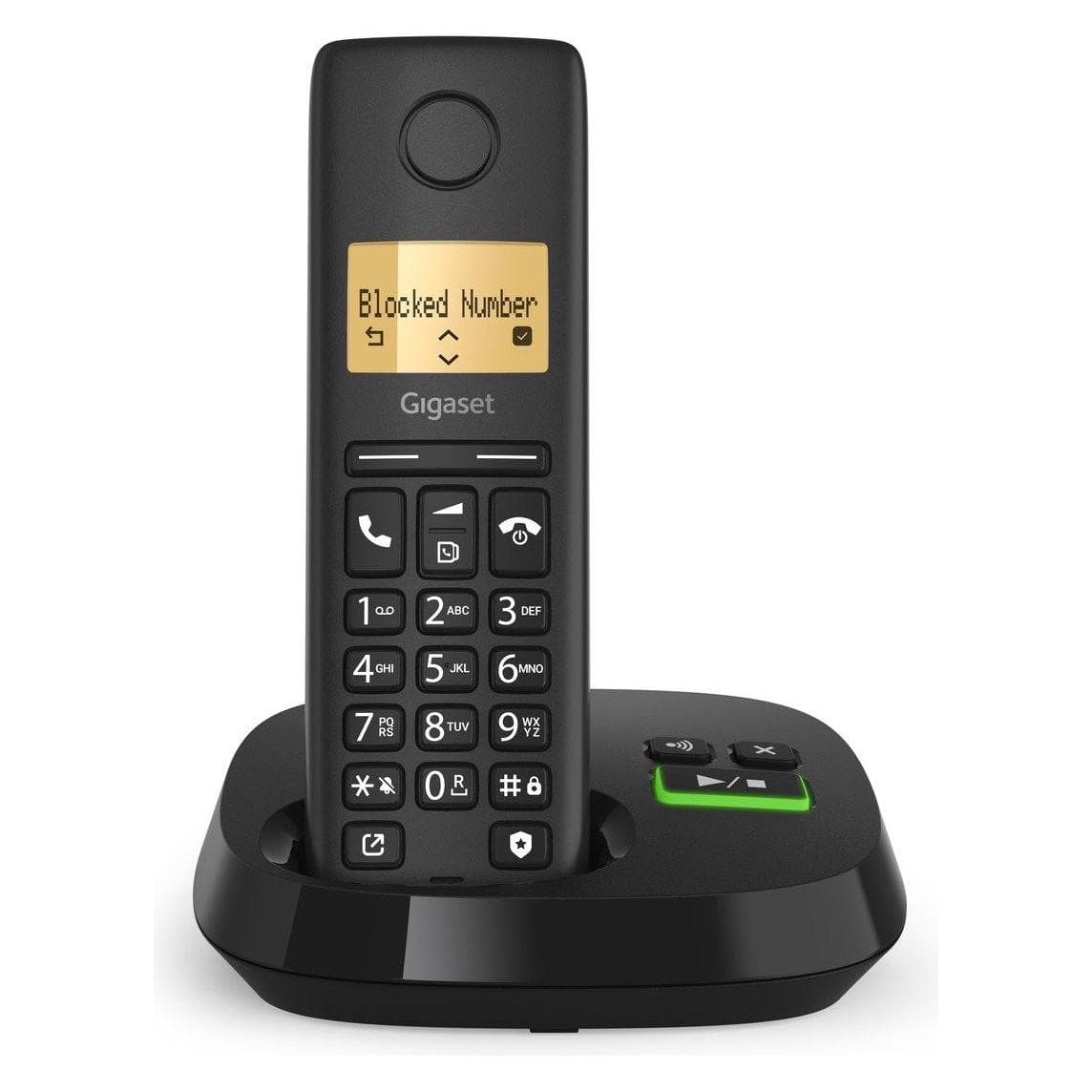 Gigaset Pure 100 AM DECT Clip Eco sw, Téléphone, Noir