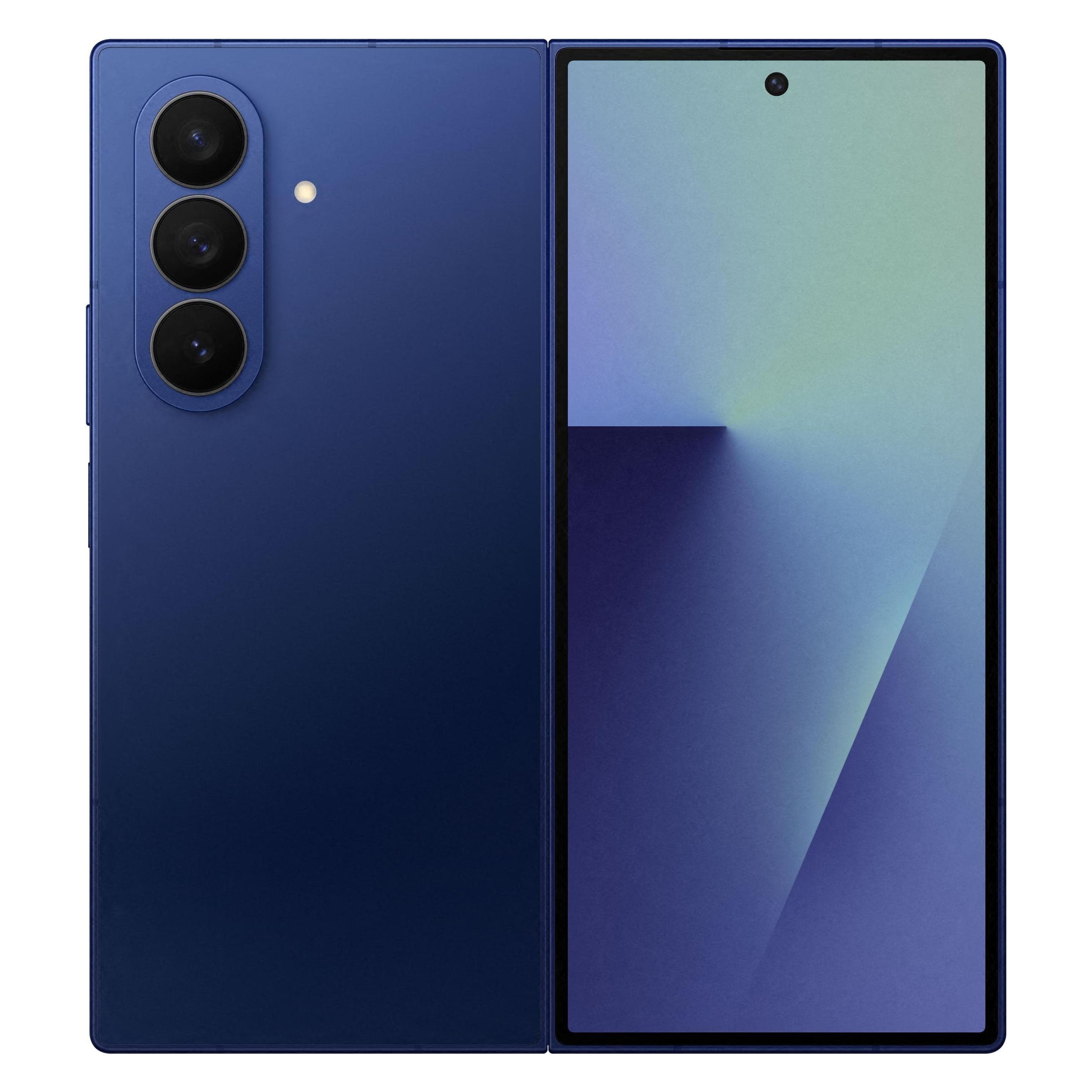 Samsung Galaxy Z Fold7 (512 Go, Bleu, L'ombre bleue, 8", SIM + eSIM, 5G), Téléphone portable, Bleu