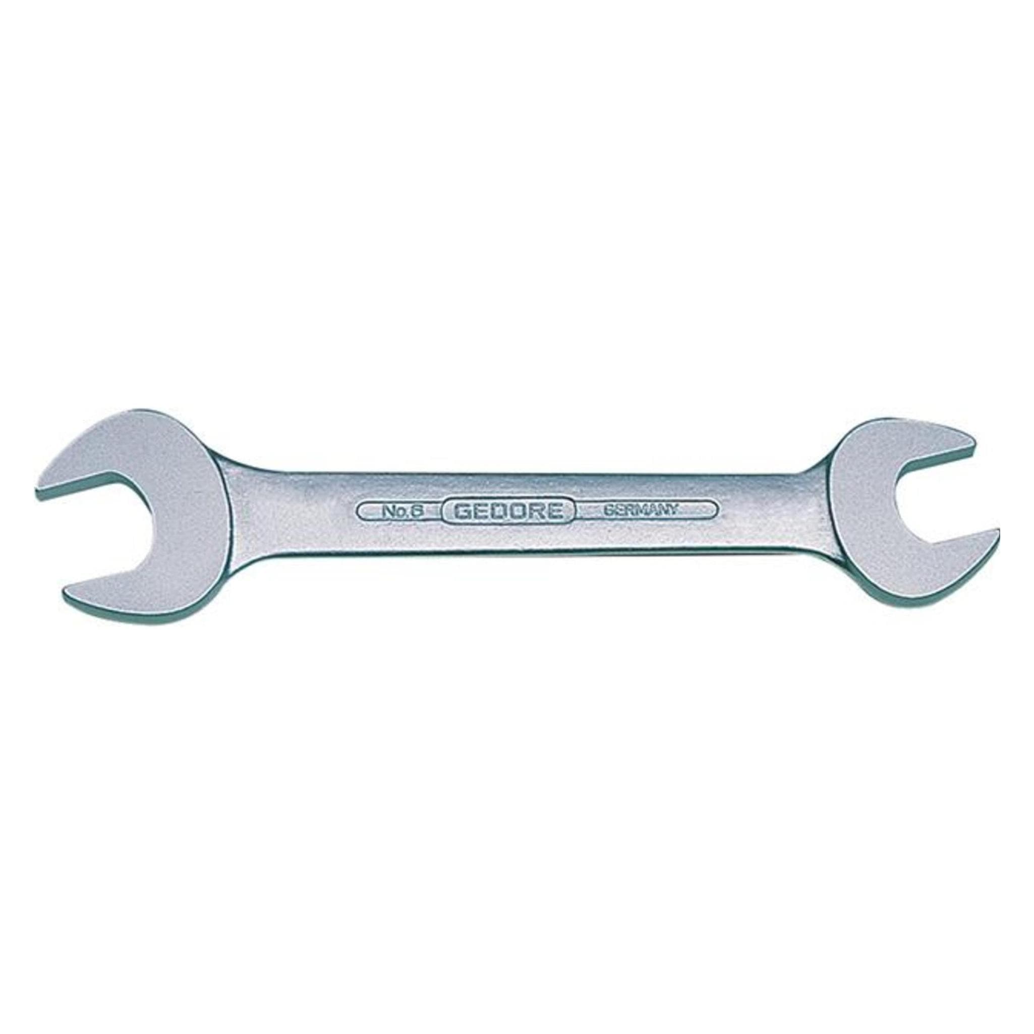 Gedore, Clé à molette, 6 clés à fourche double x5/8