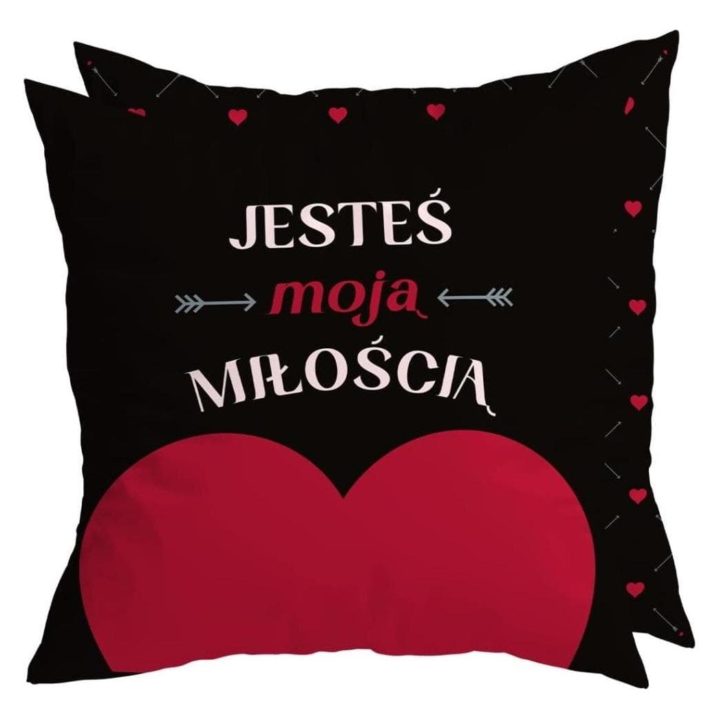 Mcd, Coussin décoratif, Valentinstagskissen Du bist meine Liebe (40 x 40 cm)