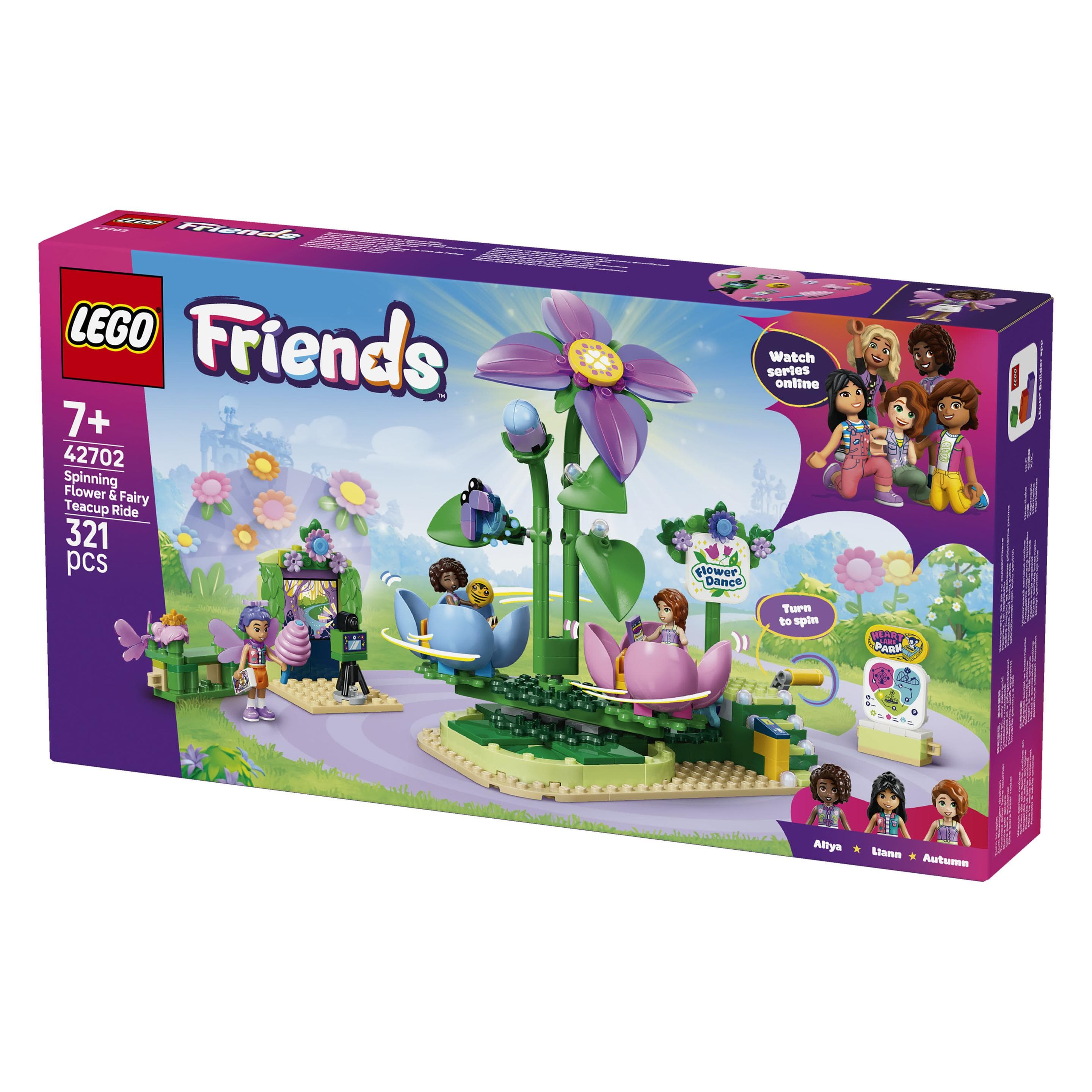LEGO Carrousel de tasses de fées avec décoration florale (42702, LEGO Friends)
