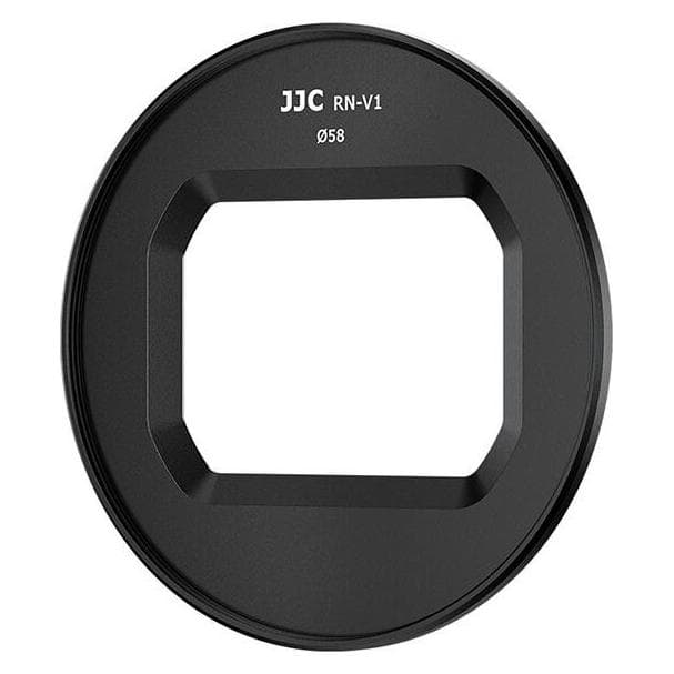 JJC RN V1 Filter Adapter & Lens Cap Kit for Canon PowerShot V1, Adaptateur d'objectif, Noir