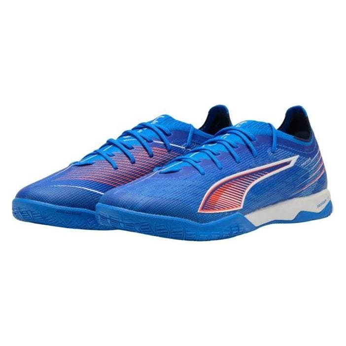 Puma, Hommes, Chaussures de football, Ultra Pro Court Fussballschuhe (42), Bleu, Rouge, Blanc