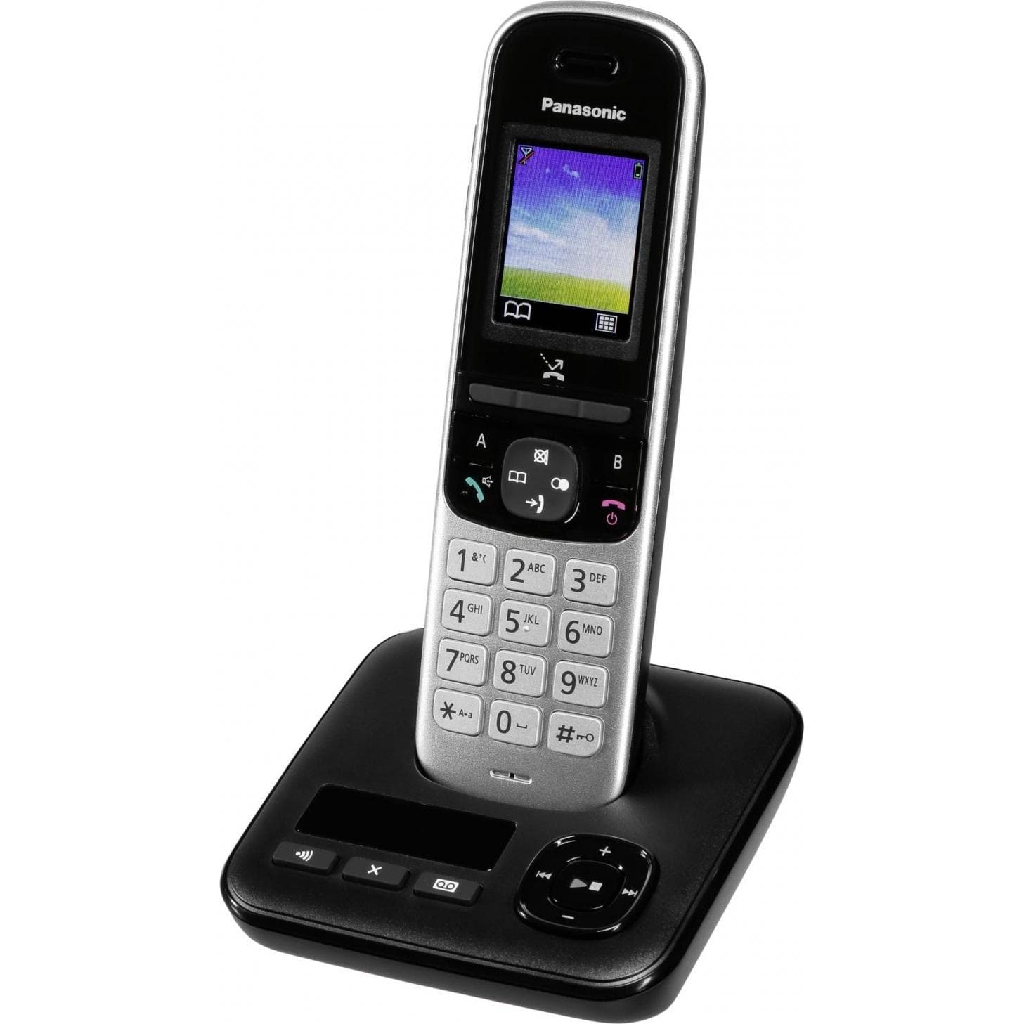 Panasonic KX-TGH720GS, Téléphone, Noir