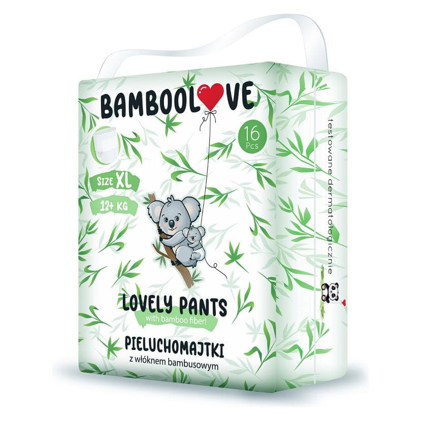 Bamboolove Lovely Pants XL Couches, 12+ kg, 16 pcs. (Taille XL, 16 pcs)