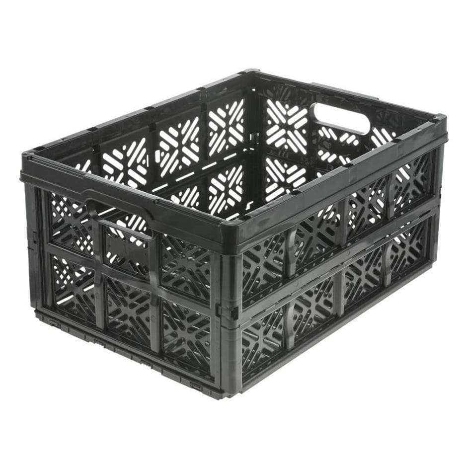 keeeper, Boîte de rangement, Saliekama kaste ar kravnesibu lidz 16kg Ida 48x35x23cm 32L melna 4052396106244 (35 cm, 32 l)