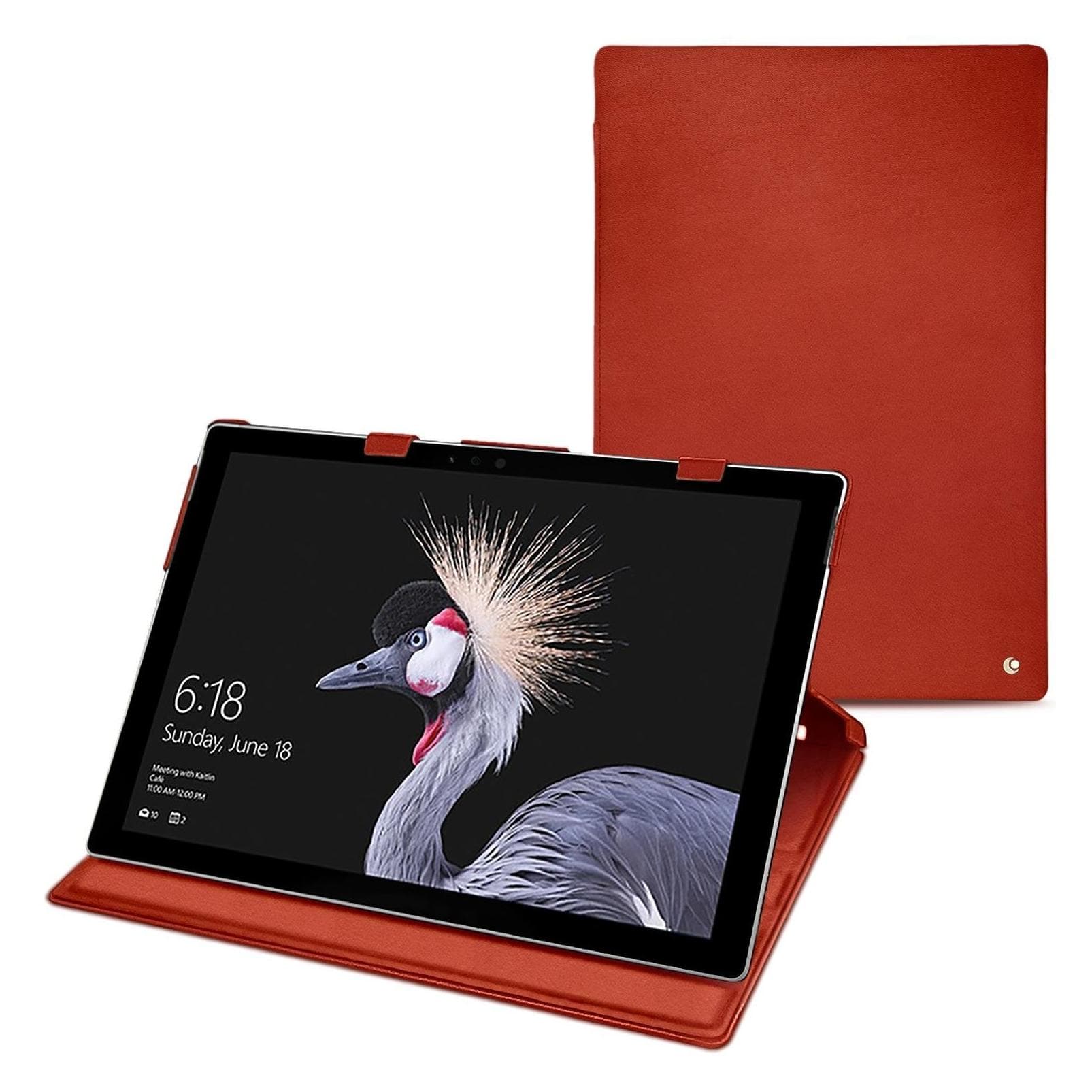 Noreve Housse cuir (12.30", Microsoft), Sac pour notebook, Orange