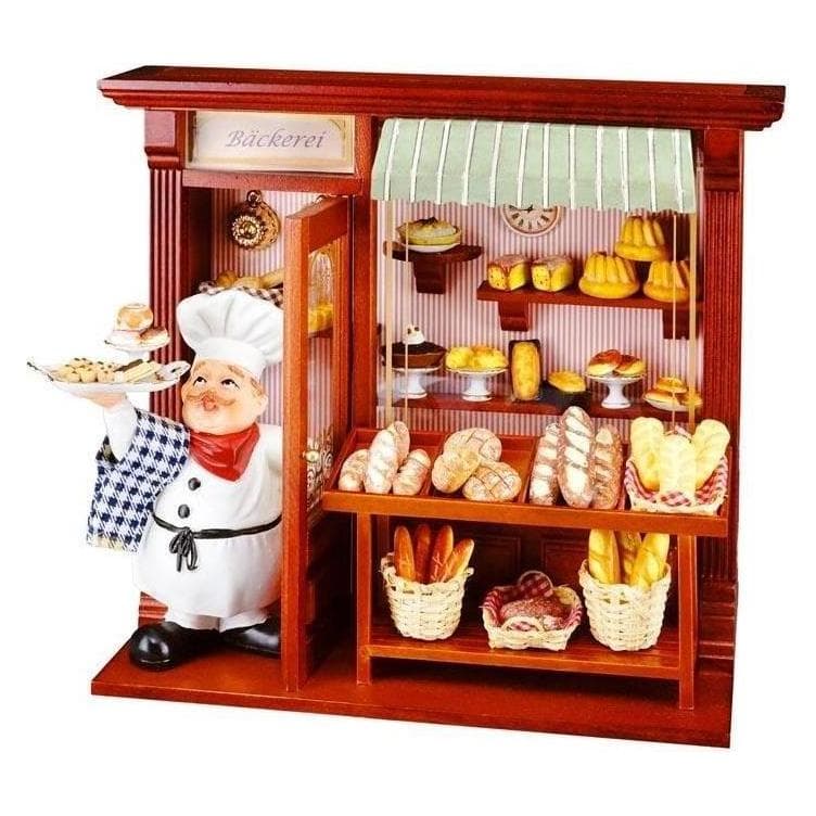 Reutter, Miniatures, 02.794/5 - Boulangerie avec éclairage - Valet de terrasse série 794