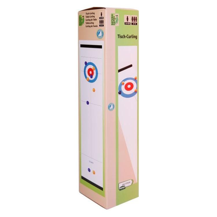 Natural games Jeu de curling sur table, 8 palets inclus (Allemand, 2 - 8 Joueur)