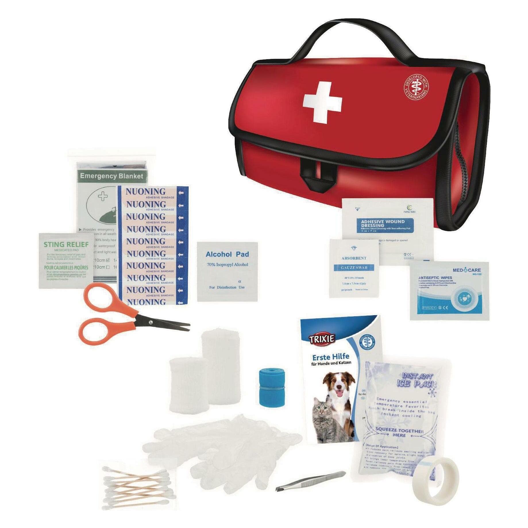 Trixie Trousse de premiers secours premium (Chien), Hygiène animale