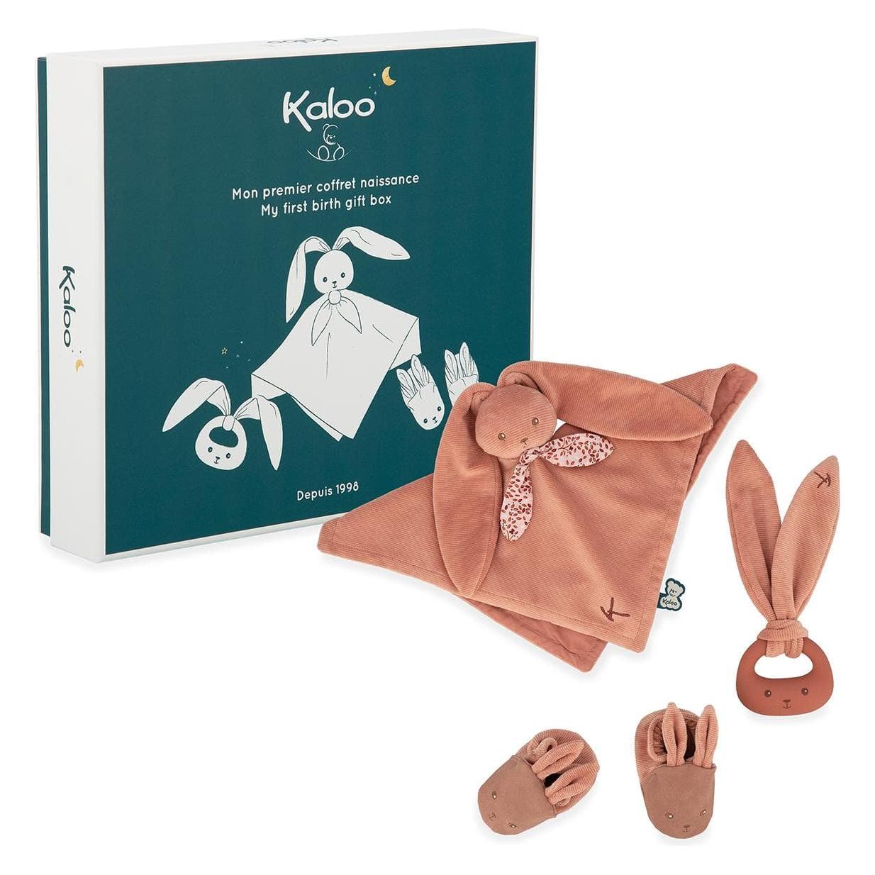 Kaloo, Doudou, Lapinoo - Ma première boîte cadeau Terracotta (LKK8012) (30 x 6 cm)