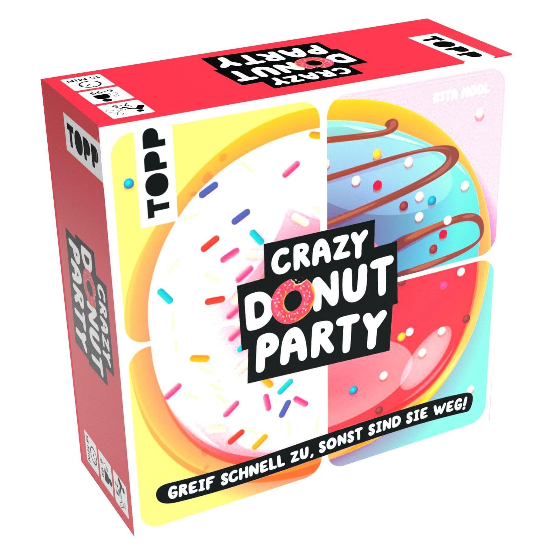 Frech La fête des donuts en folie. Saisissez-les vite, sinon ils disparaîtront! (Allemand, 2 - 5 Joueur)