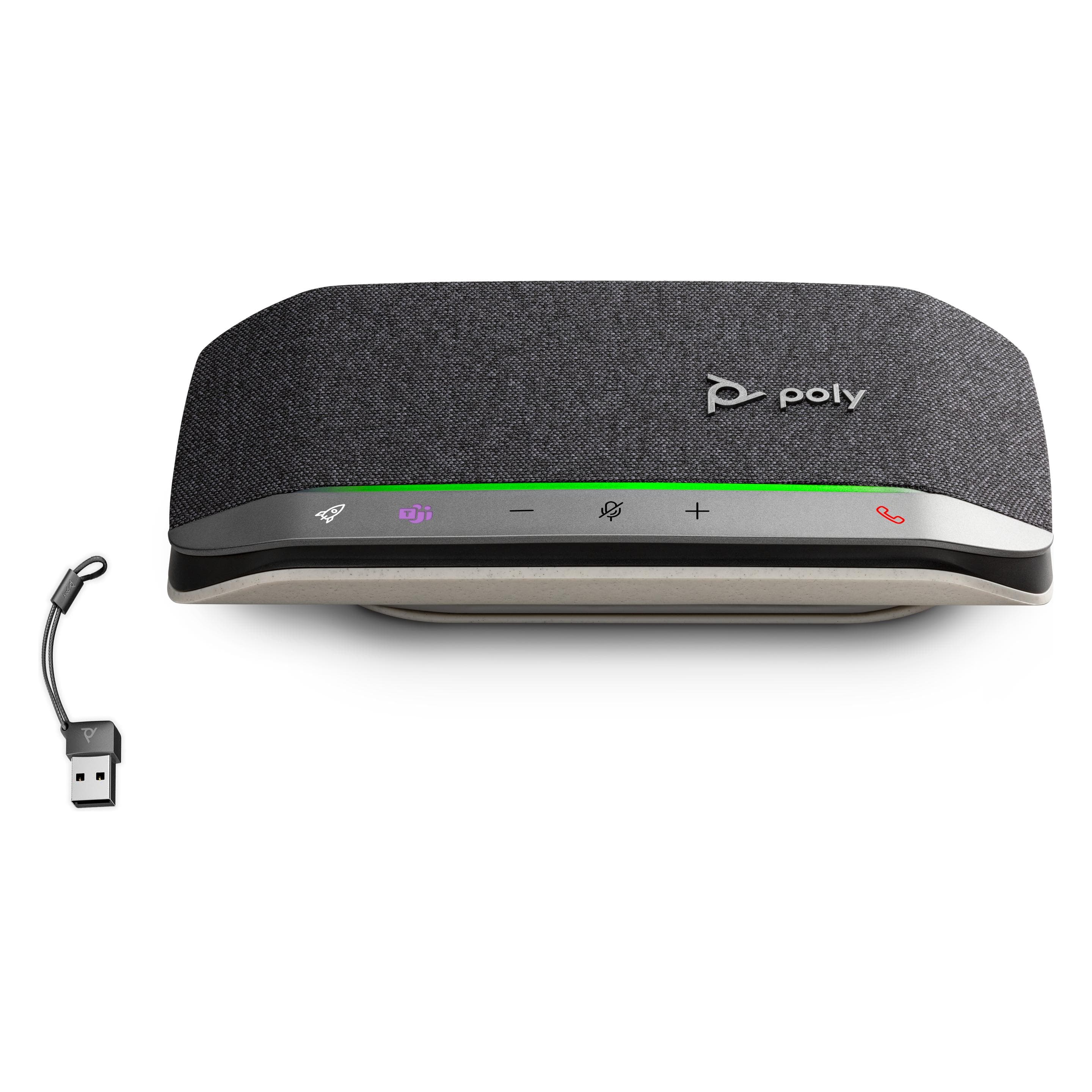 HP Adaptateur USB-C/A pour haut-parleur Poly Sync 20-M, Solution de conférence, Noir, Gris, Argent