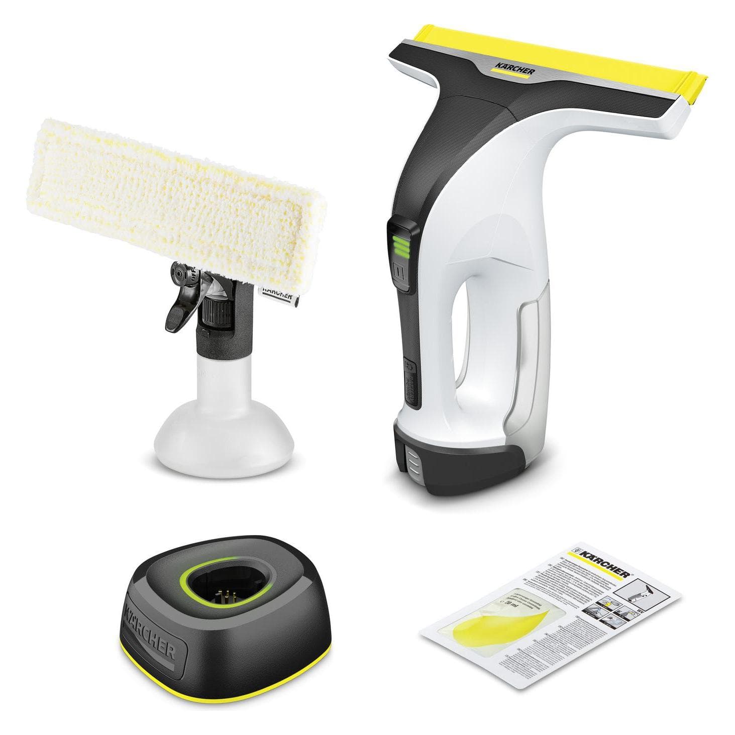 Kärcher WV 4-4, Nettoyeur pour vitres, Blanc, Noir, Jaune