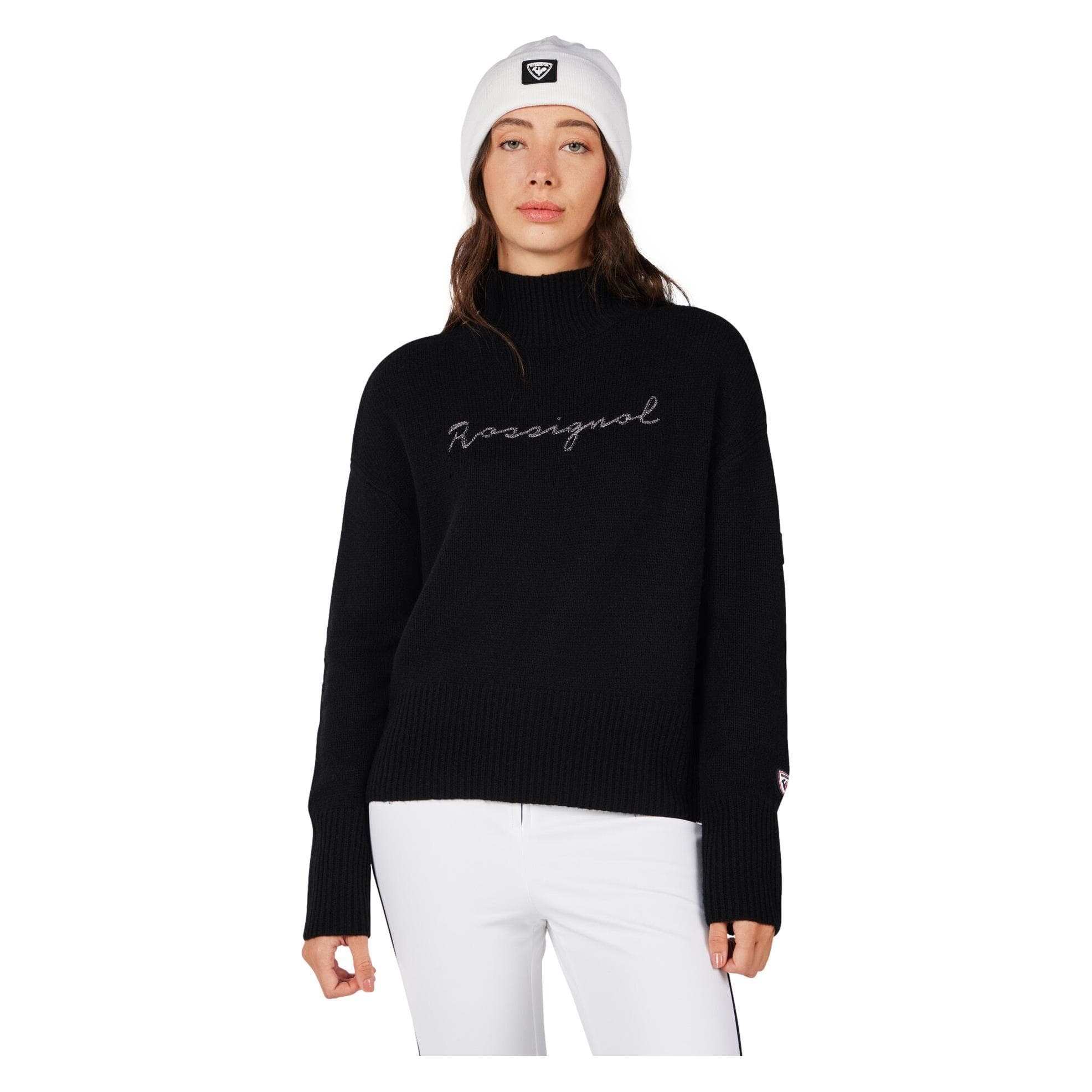 Rossignol, Femmes, Pull-over, Signature, Noir, (L)