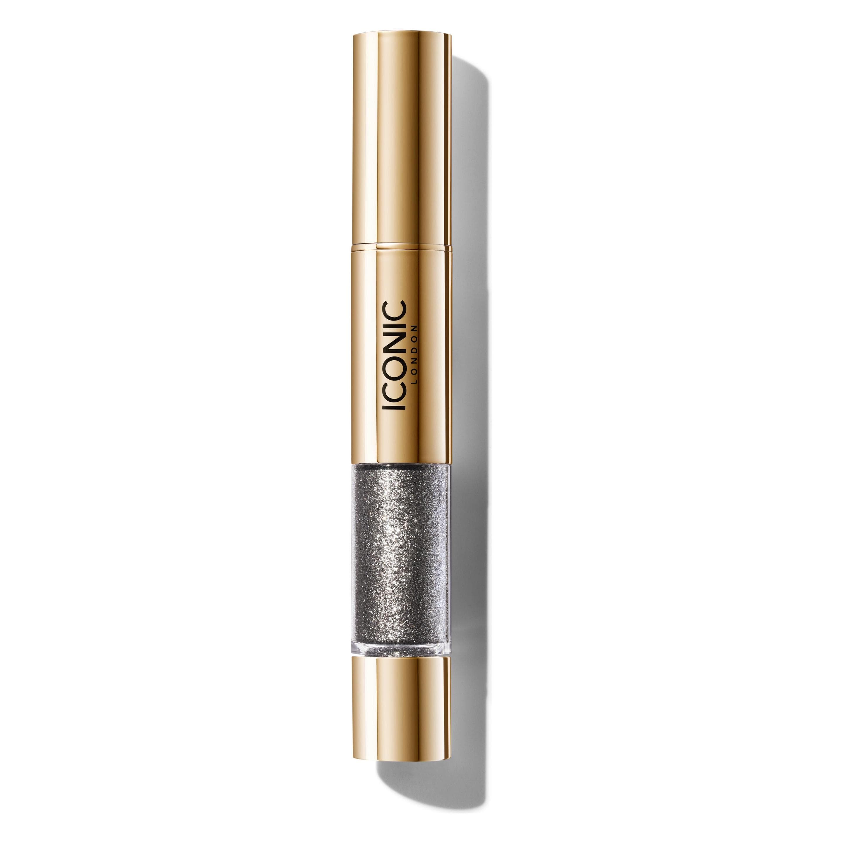 Iconic London, Fard à paupières, Glaze Crayon Stick d'ombre à paupières à double extrémité pour un look humide et étincelant (Onyx)