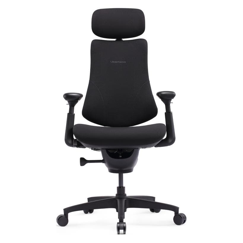 LiberNovo, Chaise de bureau, Fauteuil ergonomique Omni SE Dynamic - 45 cm *obsidienne* (48 - 59 cm)