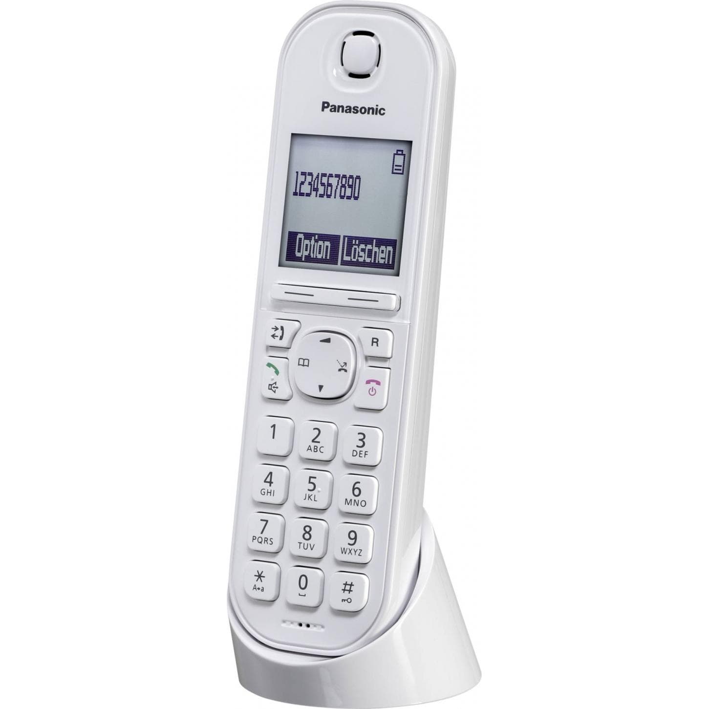 Panasonic KX-TGQ200GW, Téléphone, Blanc